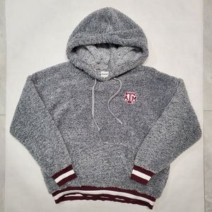 Texas A&M Aggies Sherpa Hoodie Grey women's XL